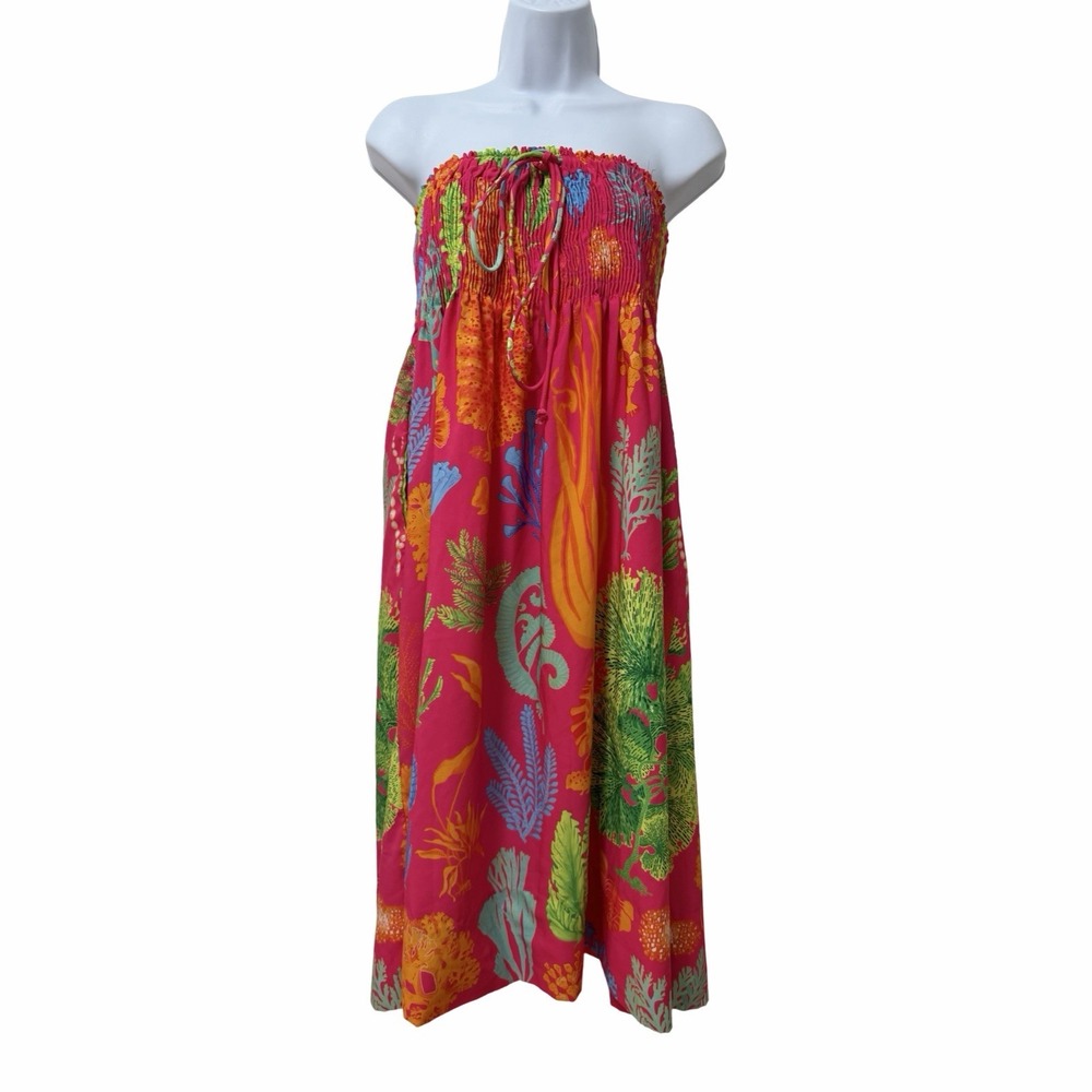 Gretchen Scott Haight Ashbury Skirt Dress OS One Size Tropical Floral Vacation